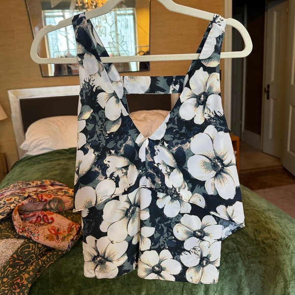 Intermix Floral Silk Tank Slip Top - Picture 1 of 3